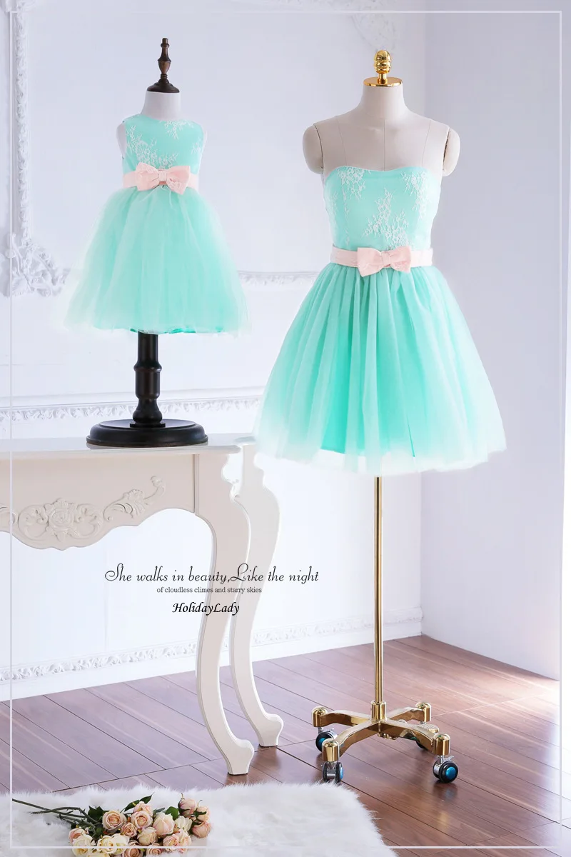 Мама и дочь платье 2016 мать платья ну вечеринку свадьба принцесса девушки