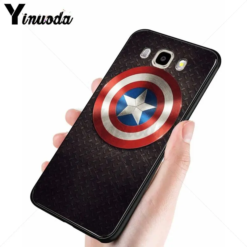 Yinuoda супергерой marvel Капитан Америка защитный чехол для телефона Samsung Galaxy j6plus j7 prime