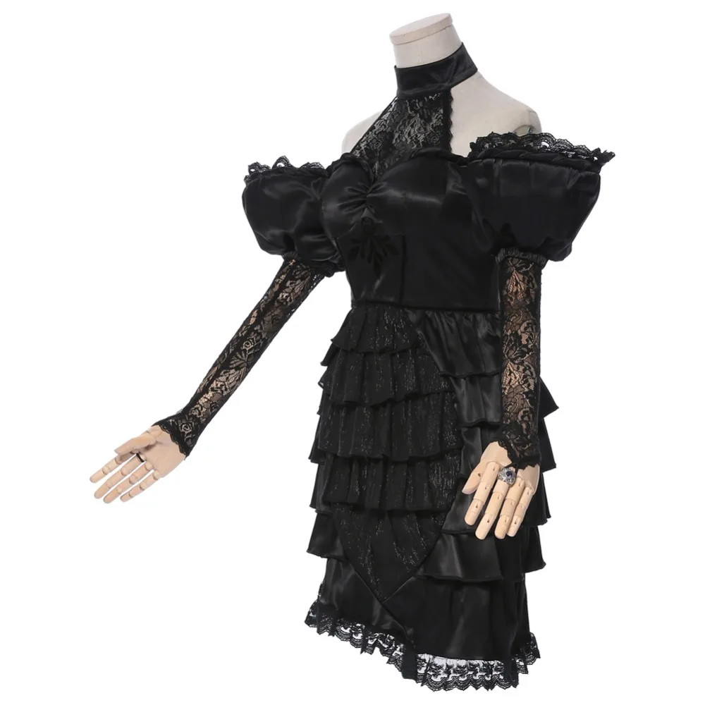 Костюм для косплея идентичность V Вера нэйр новое черное благородное платье