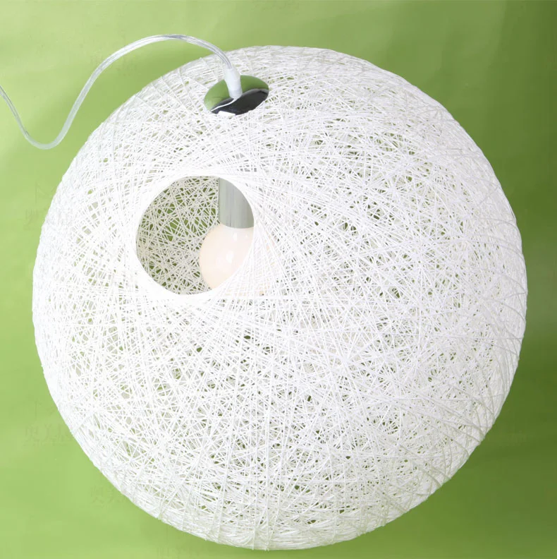 Современный Креативный индивидуальный красочный ротанговый шар E27 подвесные