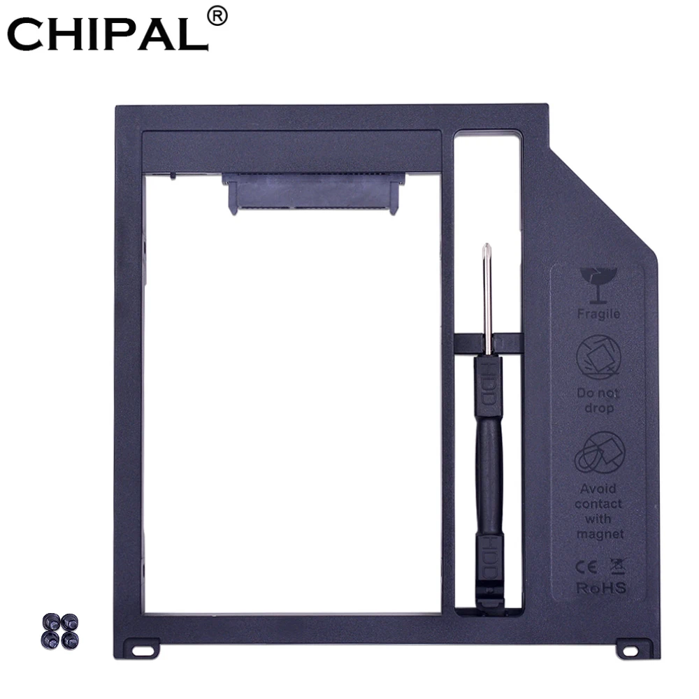 Переходник CHIPAL SATA 3 0 для установки второго жесткого диска 9 5 мм 2 дюйма 7 корпус SSD