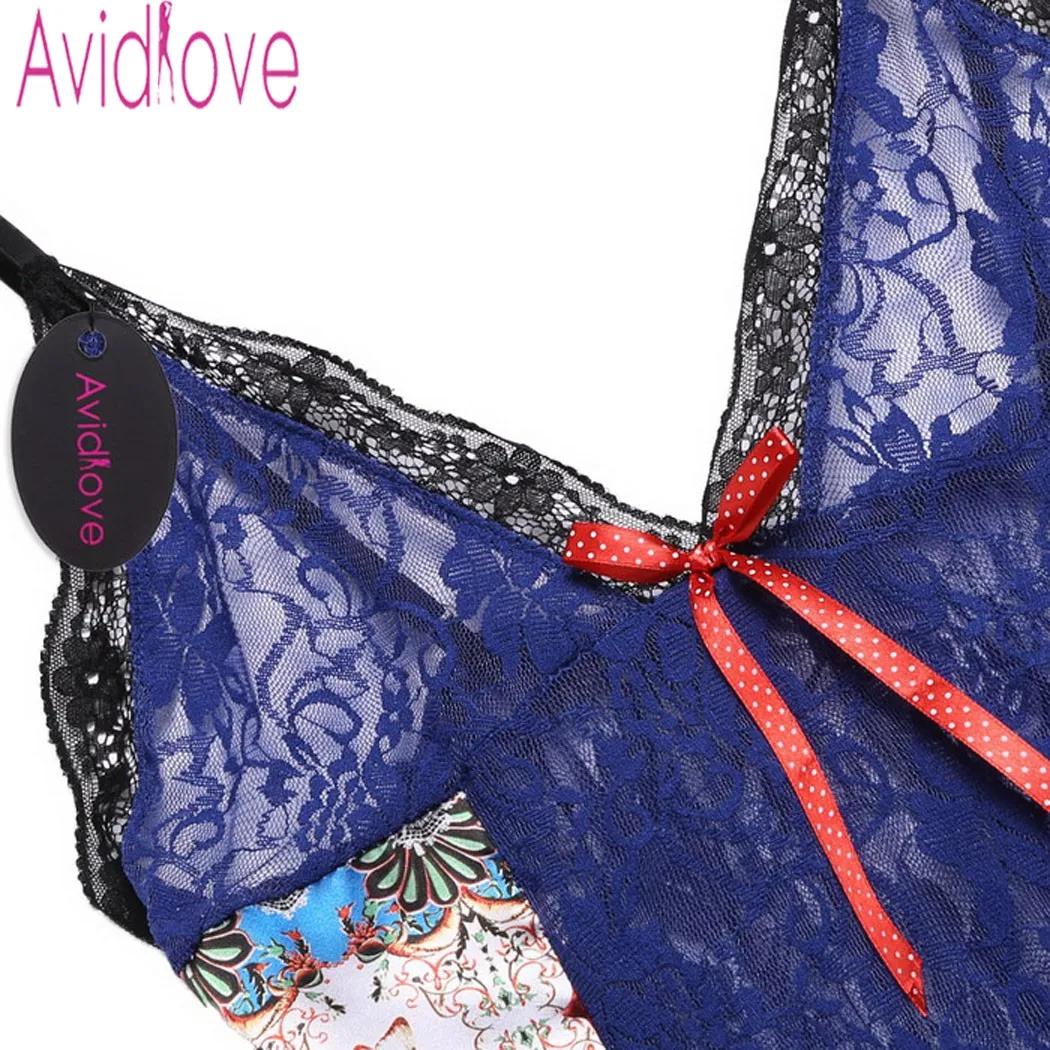 Avidlove женское сексуальное эротическое белье платье Babydoll с цветочным кружевом