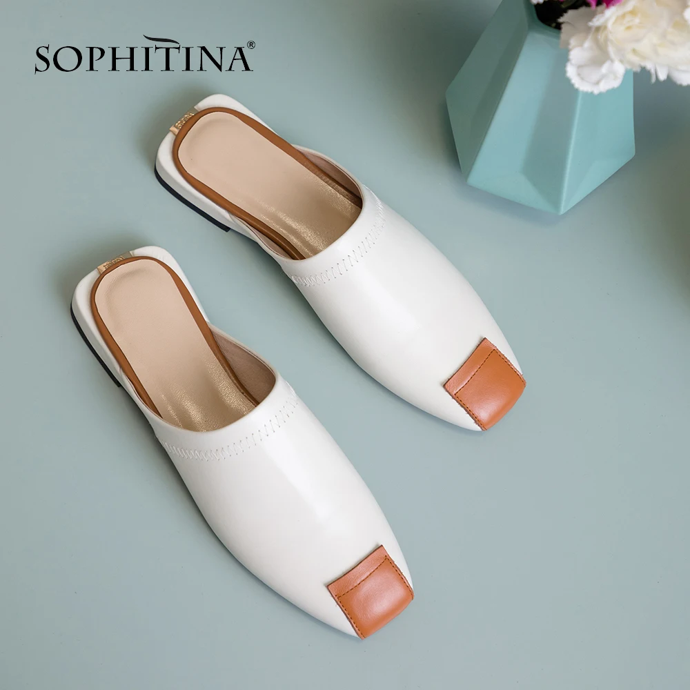 SOPHITINA/удобная женская обувь на плоской подошве высокое качество ручная работа