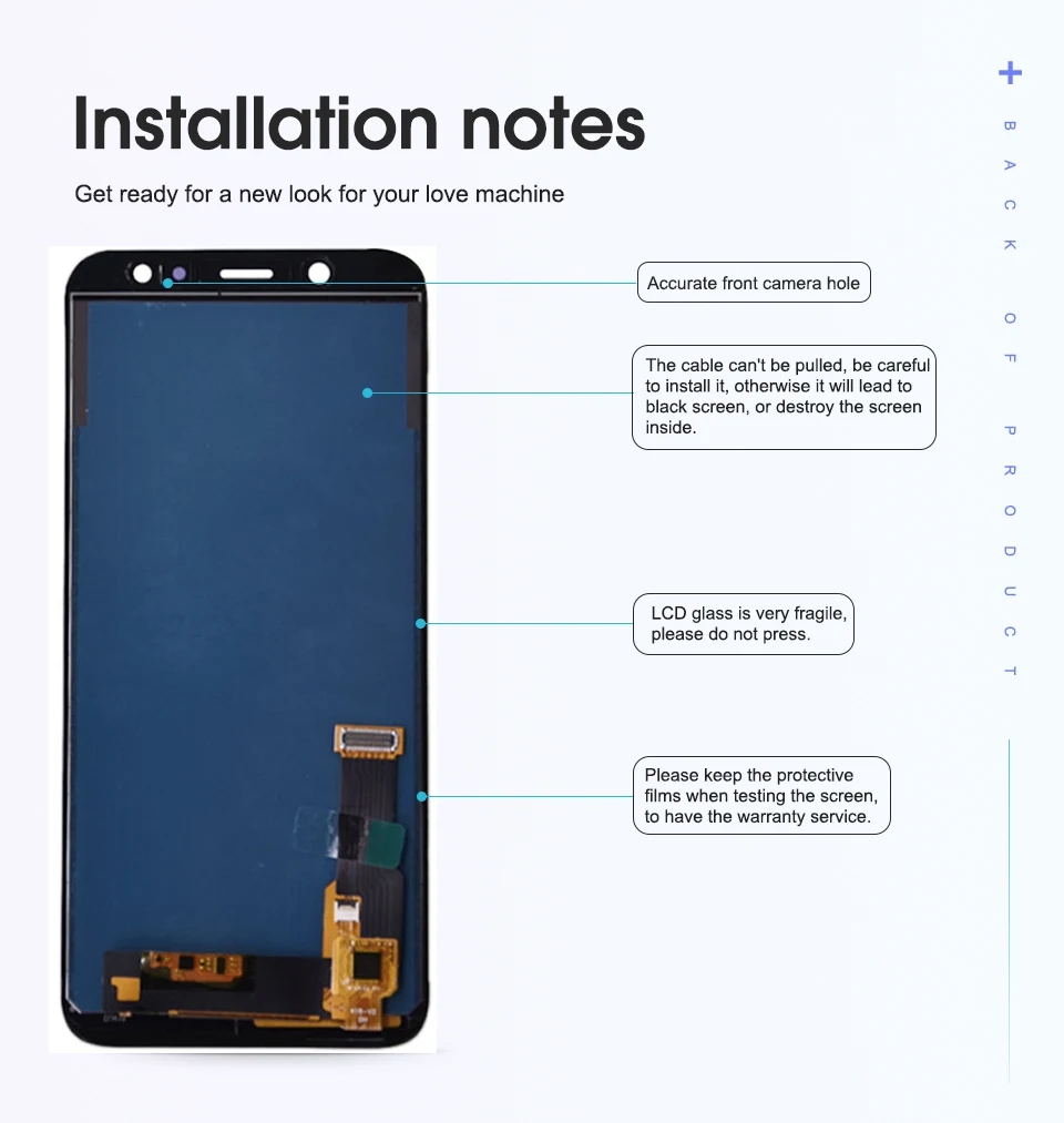 5,6 ''A6 Отрегулируйте яркость lcd для samsung Galaxy A6 A600F A600FN lcd дисплей сенсорный экран дигитайзер с закаленным стеклом