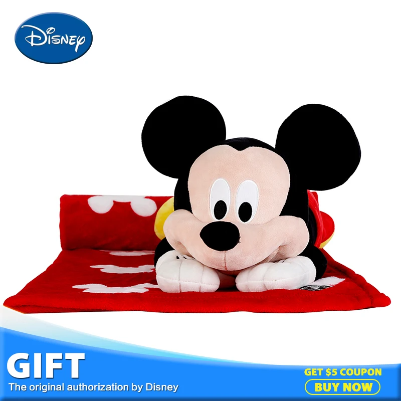 Disney Микки Мышь плюшевые Игрушечные лошадки peluches кукла Портативный Kawaii Дети лежа