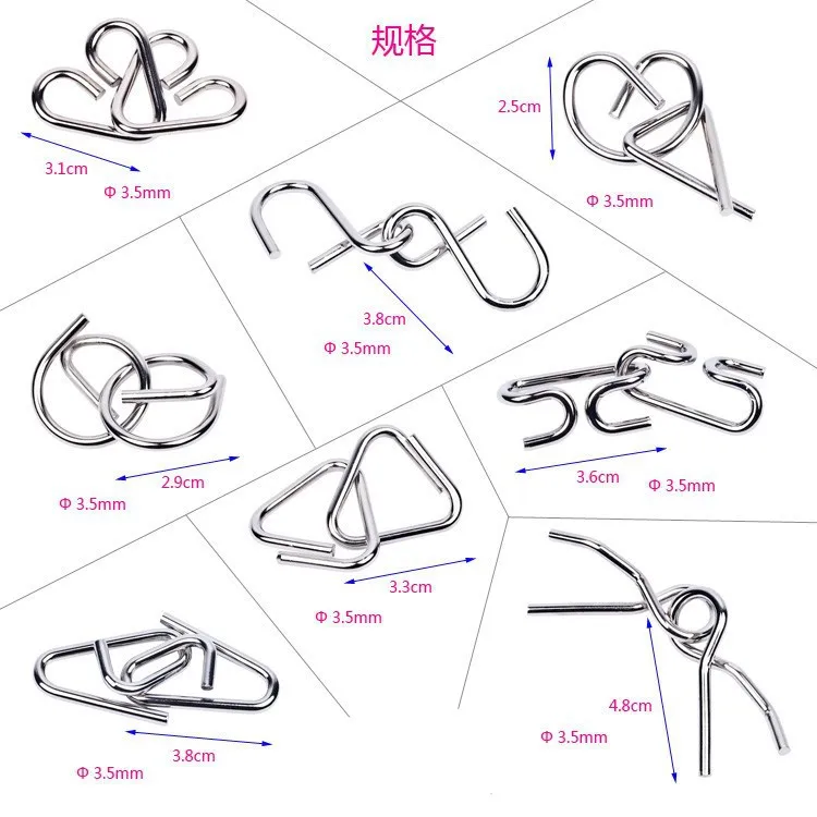 Головоломки из проволоки схемы