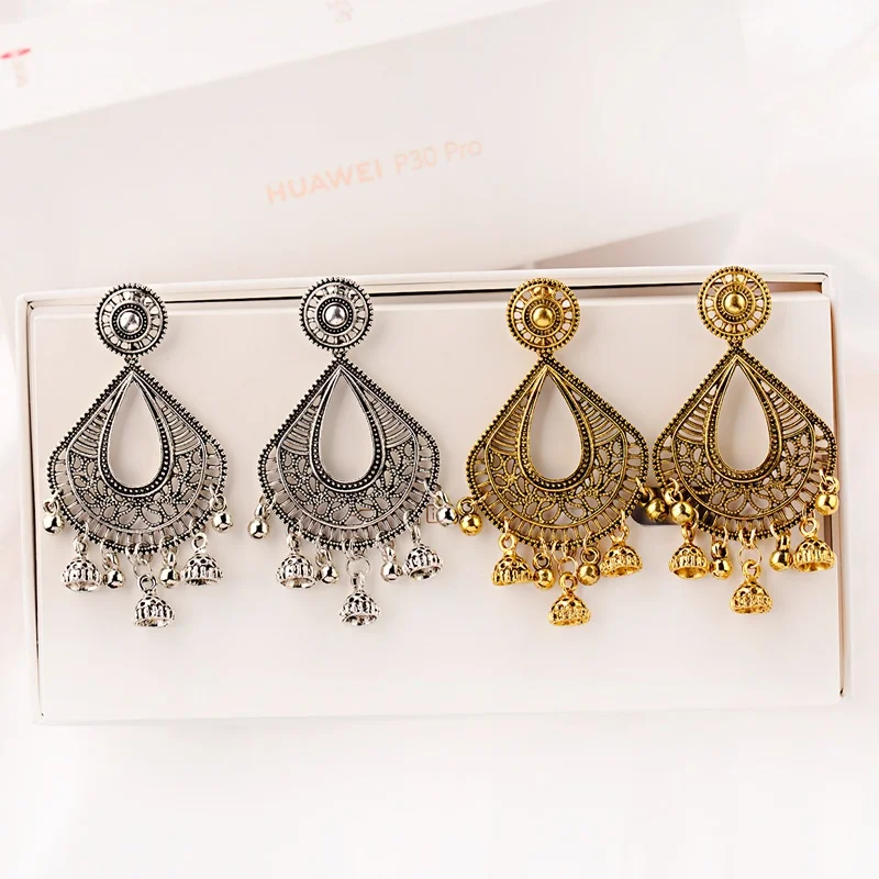 OIQUEI Новое поступление металлические полые серьги капли воды женские 2019 богемные