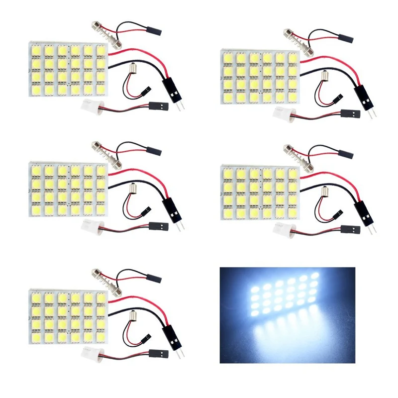 10 шт. 5050 24SMD светодиодсветодиодный Автомобильная панель купольсветильник ПА для