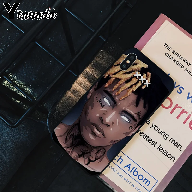 Yinuoda XXXTentacion новое поступление черный чехол для мобильного телефона iPhone 5 5Sx 6 7plus 8