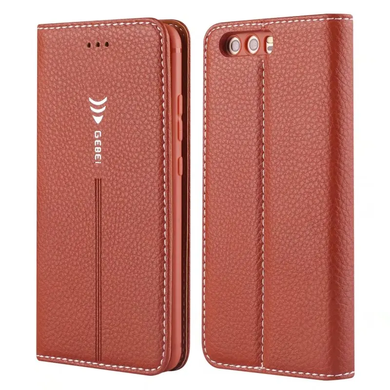 Huawei p10 case роскошь кожи сальто для huawei плюс слоты бумажник карты стенд телефон