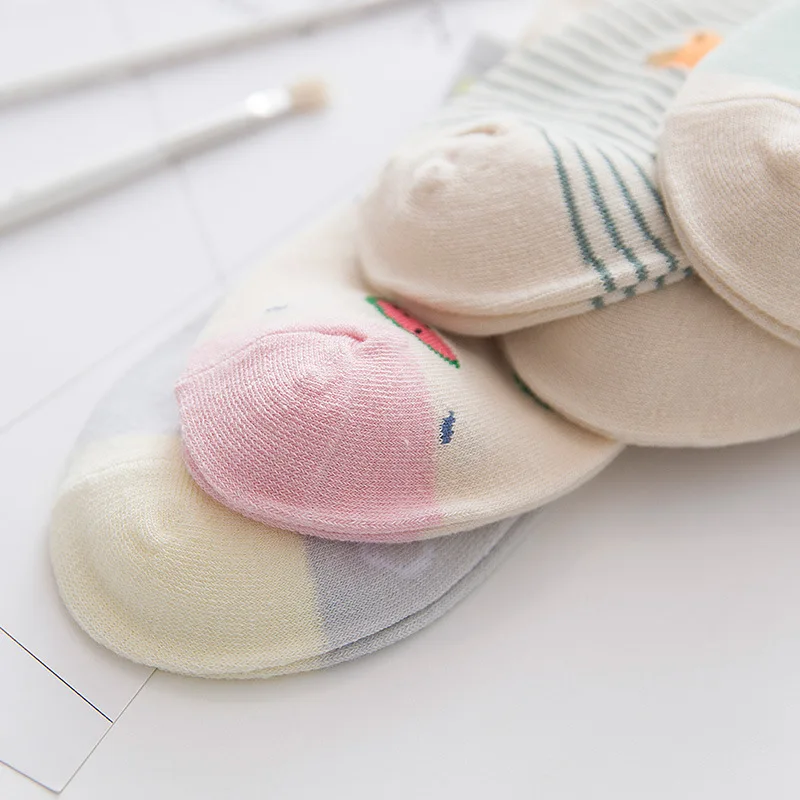 

5pairs/lot spring and summer invisible socks women girl non-slip cotton meias mulheres ankle Sock Slippers cool boat crew sock