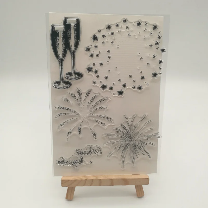 1sheet Background transparent Silicone stencil for DIY Scrapbooking photo album decorative sheets | Канцтовары для офиса и