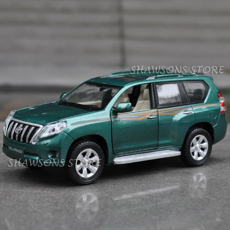 Литая металлическая модель автомобиля 1:32 для Toyota Land Cruiser Prado SUV игрушка со звуком