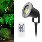 Уличный движущийся красный зеленый лазерный проектор звезд, Рождественский праздничный декоративсветильник для душа, освещение для сада, лужайки, сценический световой эффект