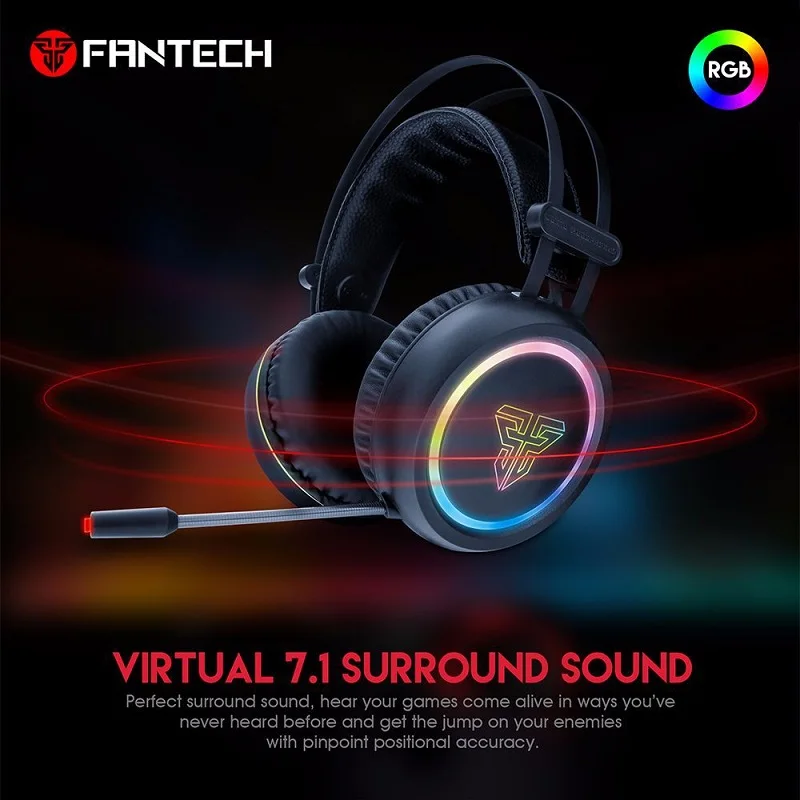 Гарнитура игровые наушники Virtual 7 1 Surround Effect стерео RGB светодио дный LED Игровые USB с