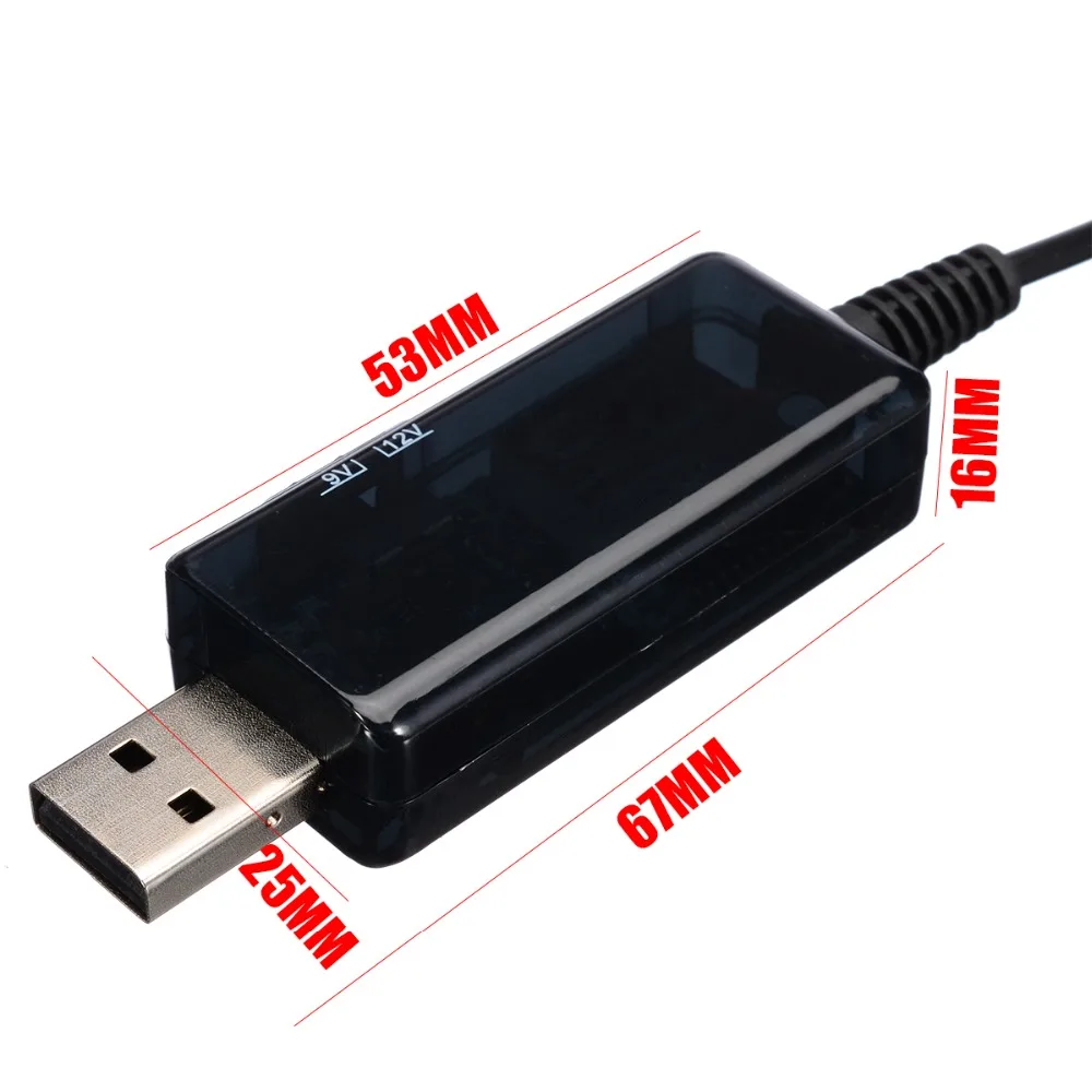 USB повышающий преобразователь постоянного тока от 5 В до 9 в 12 кабель + соединитель