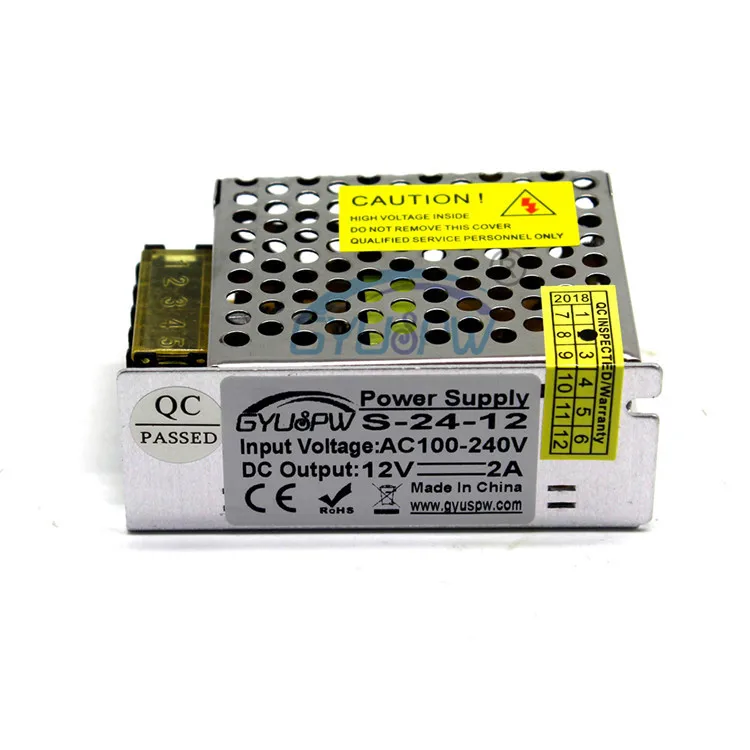 12V 24W 2A импульсный источник питания AC 110 V/220 V маленький размер постоянного тока