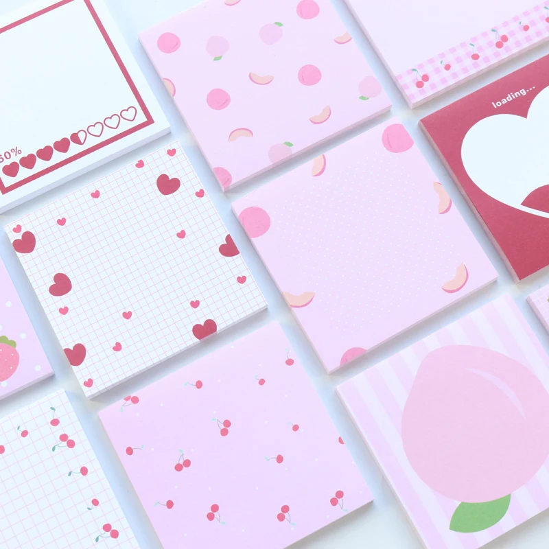 Domikee милый kawaii Мультфильм школьников Карманный Набор блокнотов для девочек сообщение Блокнот канцелярские принадлежности 50 листов