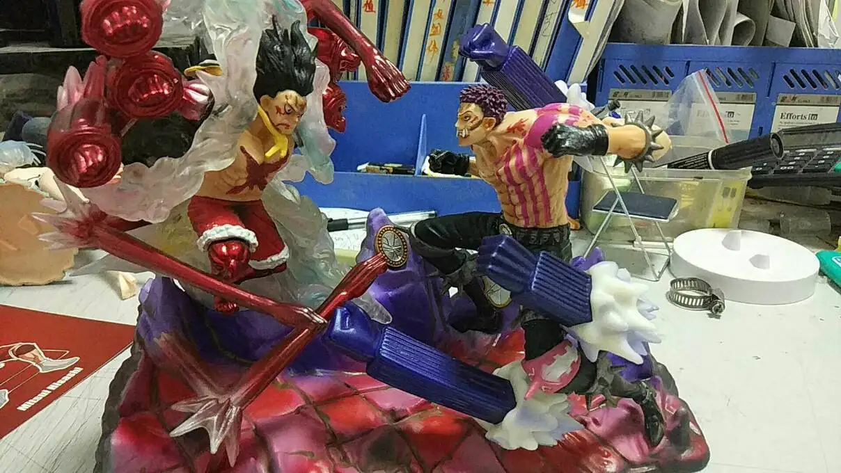 Аниме one piece GK Luffy gear четвёртый против катакури Битва Ver фигурка модель игрушки