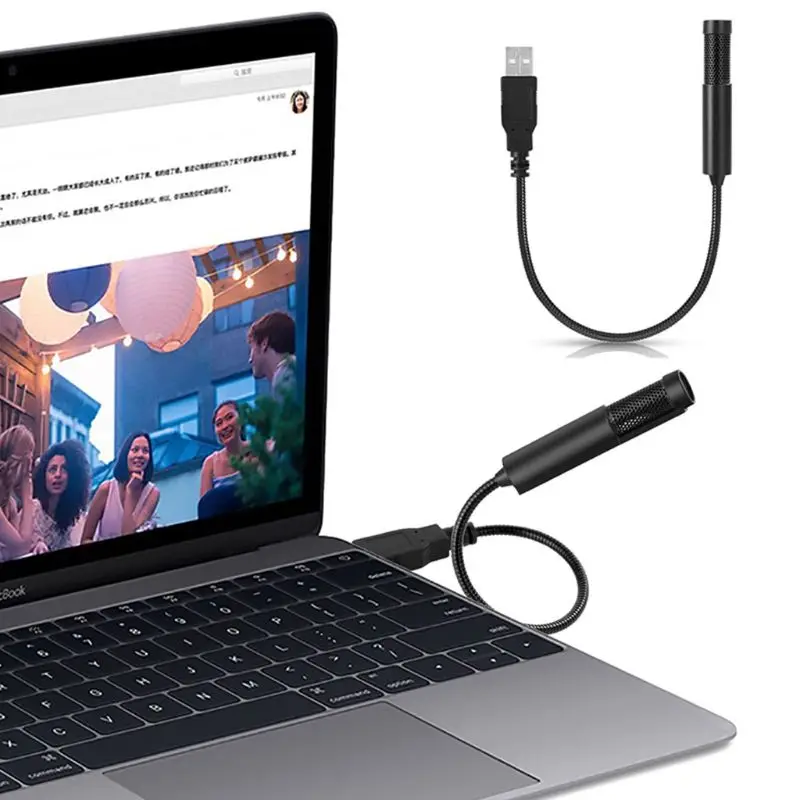 USB микрофон Анти шум регулируемый портативный аудио Голосовая трубка настольный
