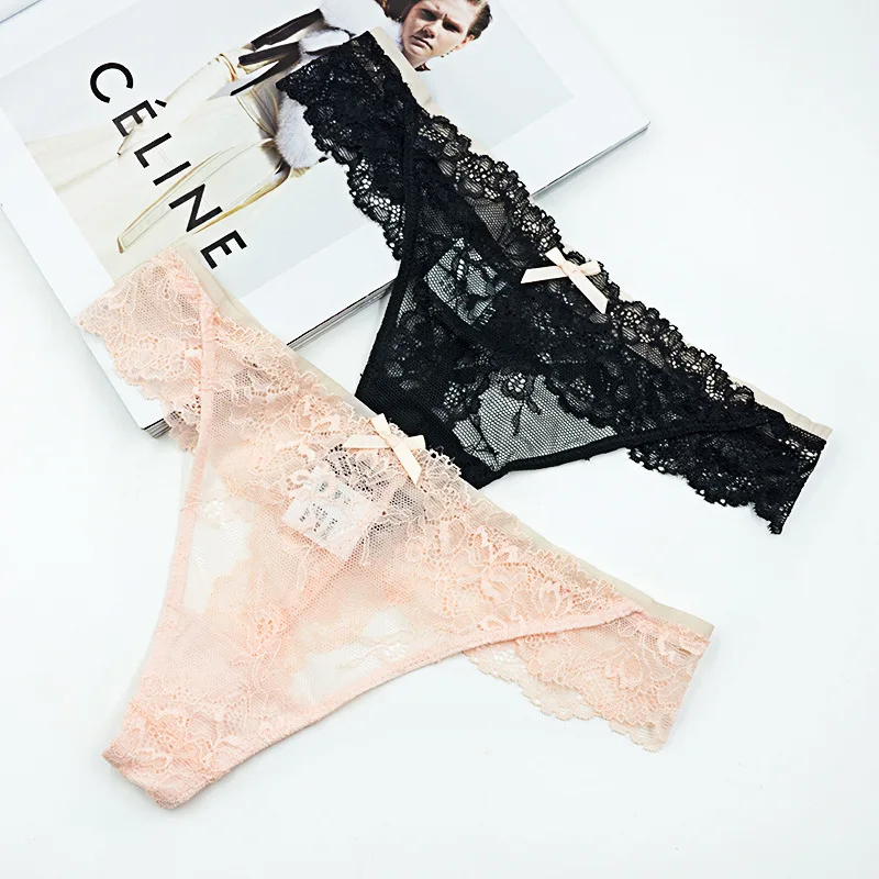 Женские сексуальные стринги бесшовные кружева с низкой талией страсть