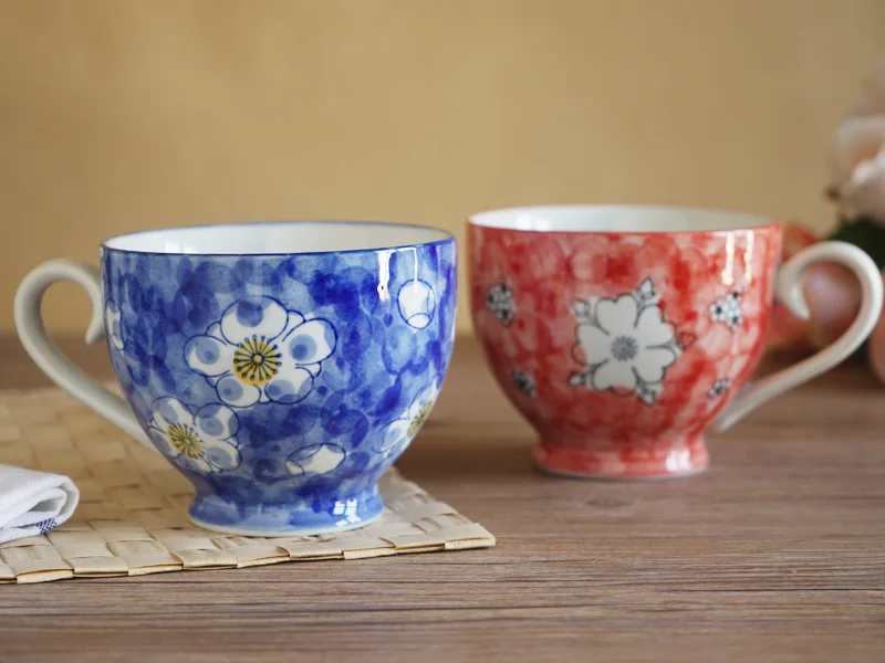 400 мл японская посуда под высокой температурой и глазурью цветная ручная роспись