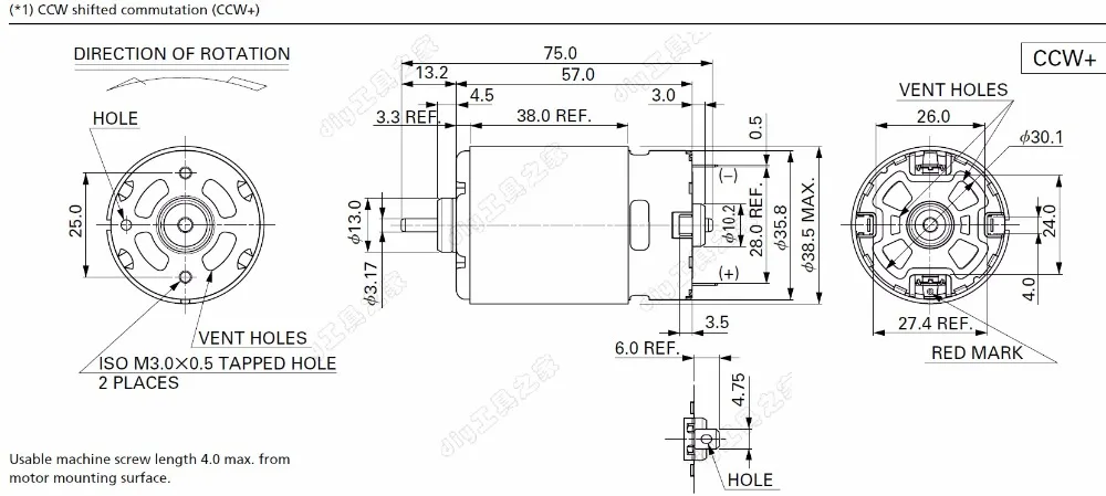 Mabuchi RS-550VC-7525 5v12v24v 21000 высокоскоростной Электродвигатель с зарядным электродвигателем