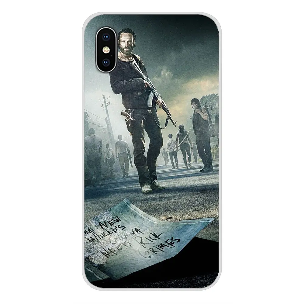 Чехол для телефона Walking Dead Zombie чехлы Apple iPhone X XR XS MAX 4 5 6 6S 7 8 Plus ipod touch