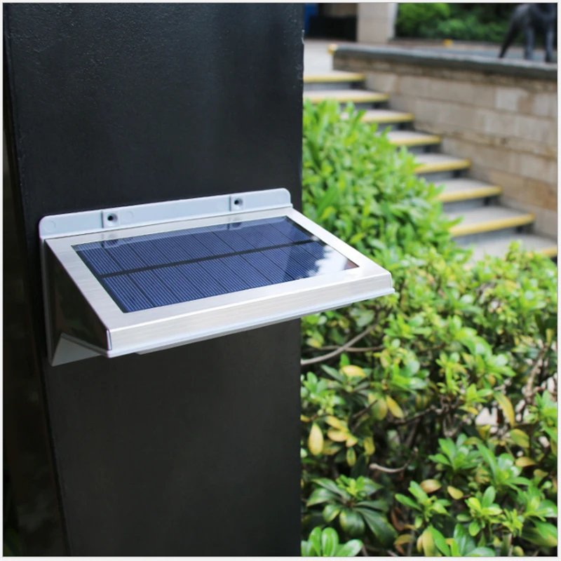 Солнечная настенная светодиодная лампа для наружного освещения IP44 без проводов, 2 Вт, работающая 10-12 часов с датчиком движения PIR, 3 режима изменения.