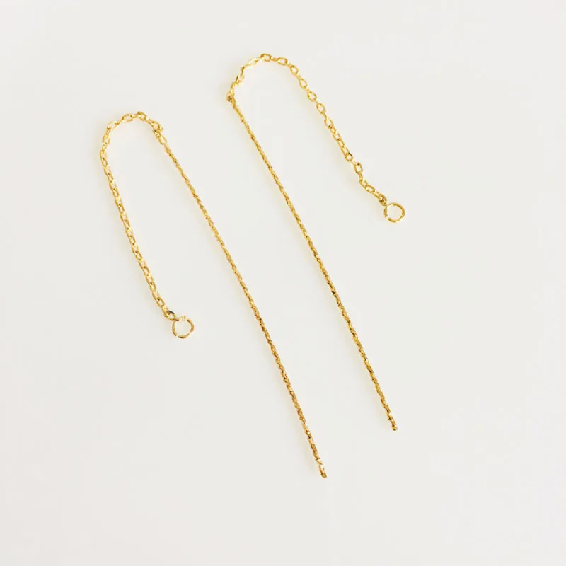 Оптовая продажа 2 пары/партия ушные провода Золотые серьги-Крючки устройство