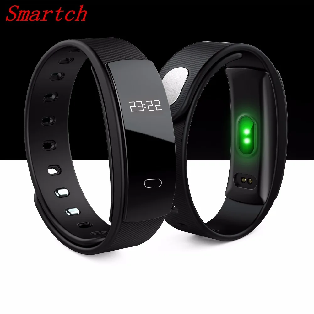 Smartch QS80 монитор сердечного ритма крови Давление Смарт Браслет Фитнес трекер