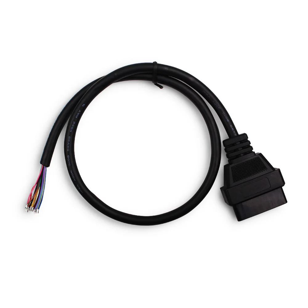 OBD2 16pin гнездовой разъем для того, чтобы открыть OBD кабель obd-ii OBD ii ODB2 16 контактный разъем OBD 2 адаптера переменного тока 30 см Длина