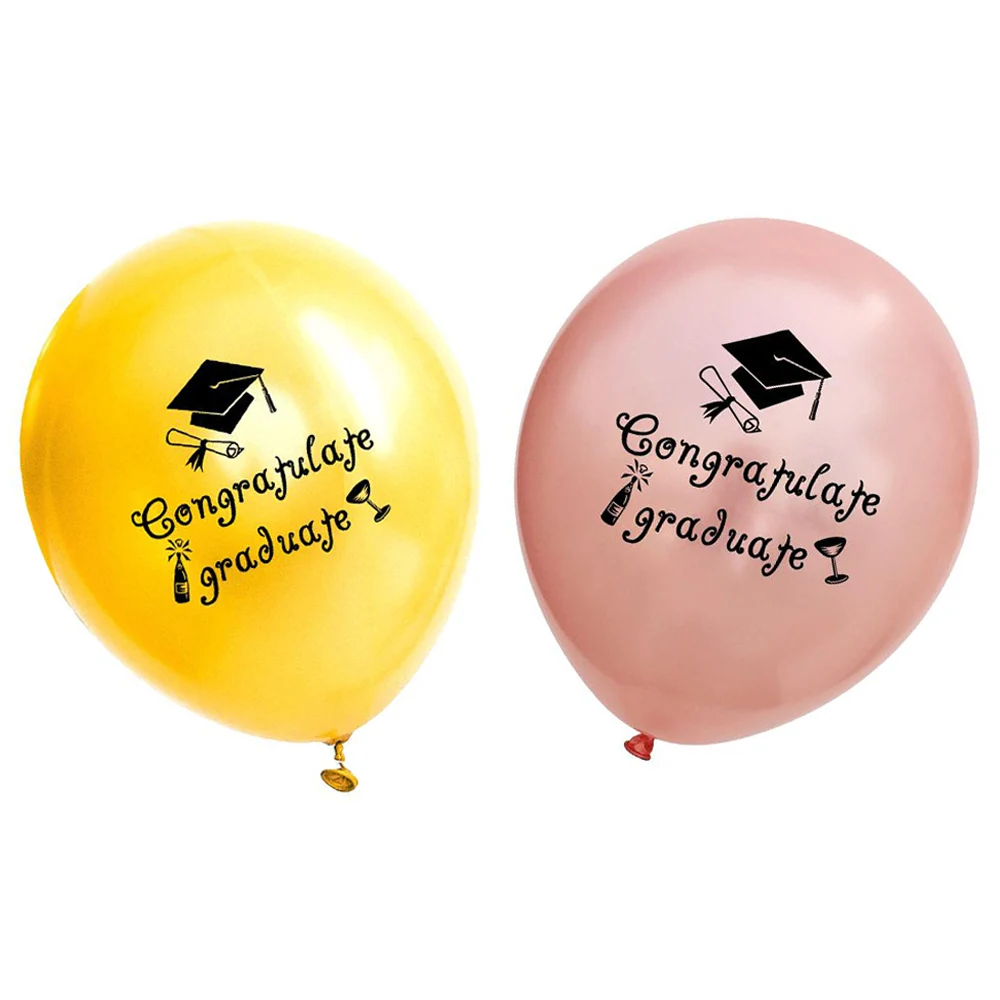 1 шт. 12 дюймов поздравляем выпускник воздушный шар DIY письма печать праздничный