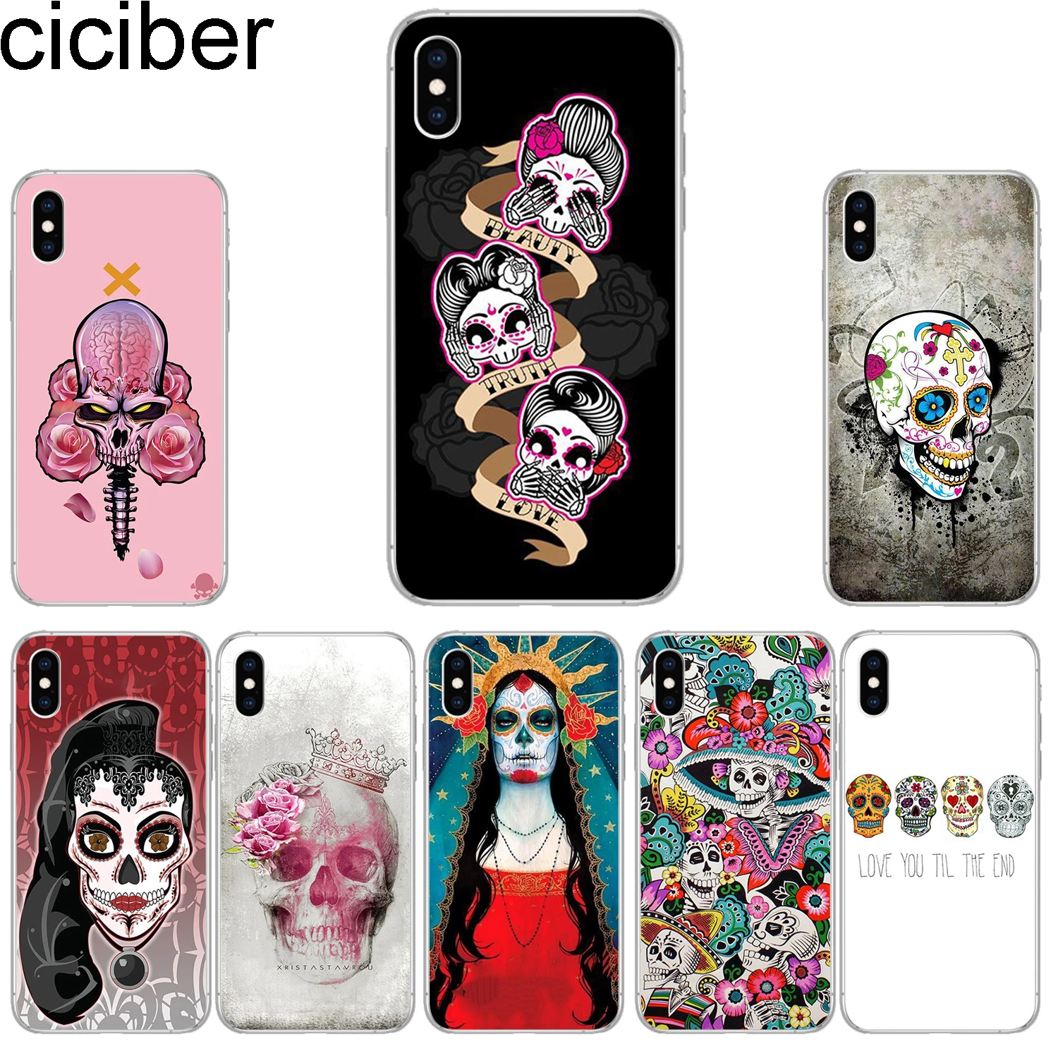 Ciciber чехлы для телефонов iPhone 11 Pro Max 8 7 6 6s Plus SE 5S Мягкий чехол из ТПУ X Xs XR XS сахарный