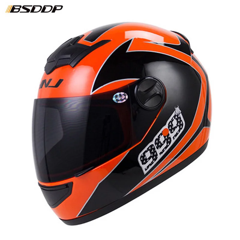 Мотоциклетный шлем Casco Moto для мужчин защитный на все лицо из АБС пластика езды