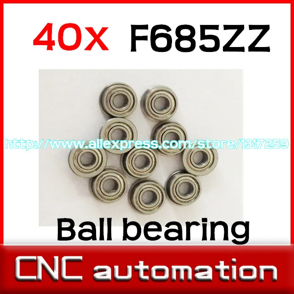40 шт. фланцевый подшипник тонкие стеновые Глубокие шаровые подшипники F685ZZ 5*11*13*5*1