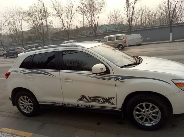 Автомобильные наклейки с левой стороны Высококачественная зеркальная