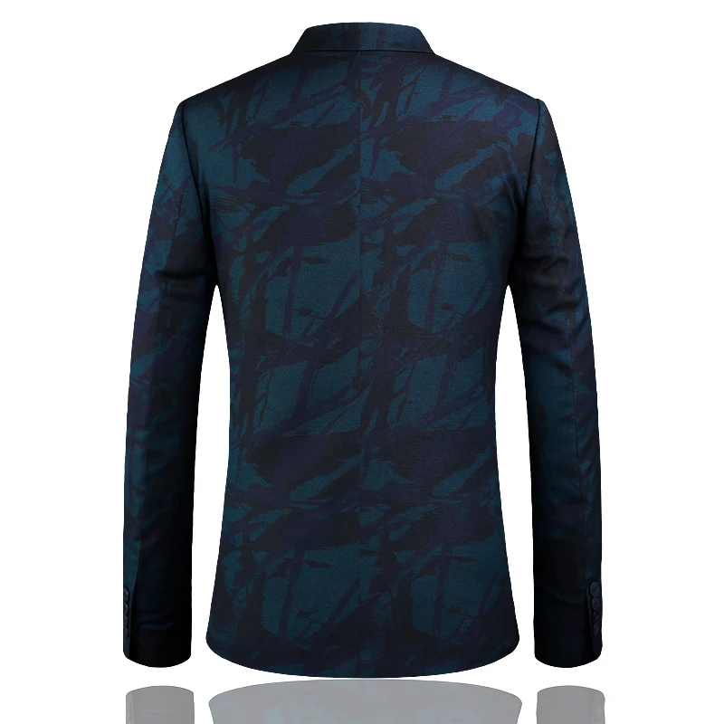 Мужские модные повседневные блейзеры 2019 мужские синие приталенные костюмы для