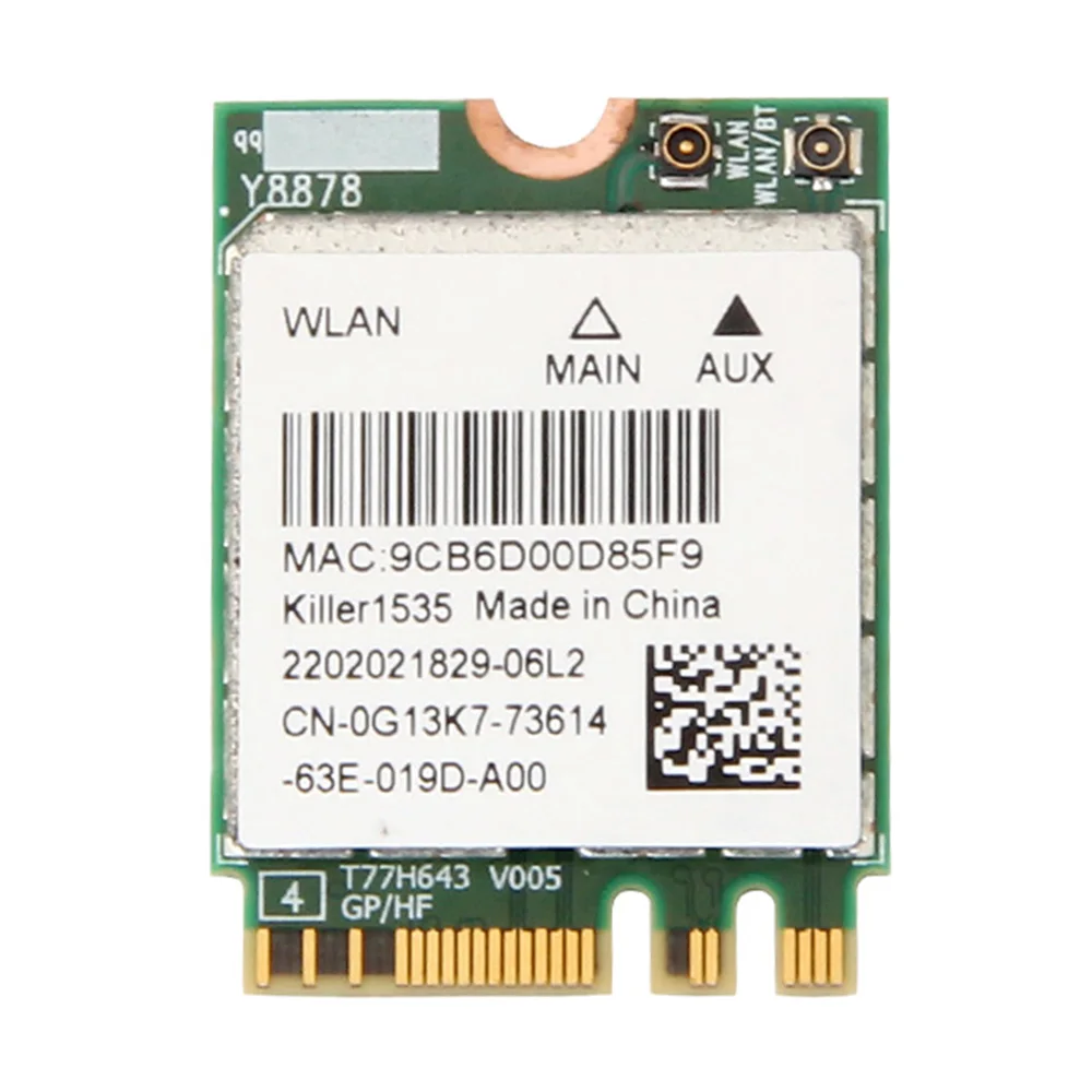 Fenvi для Bigfoot Killer wireless-AC 1535 Atheros QCNFA364A NGFF Двухдиапазонная Killer1535 802.11ac M.2 беспроводная карта+ Bluetooth 4,1