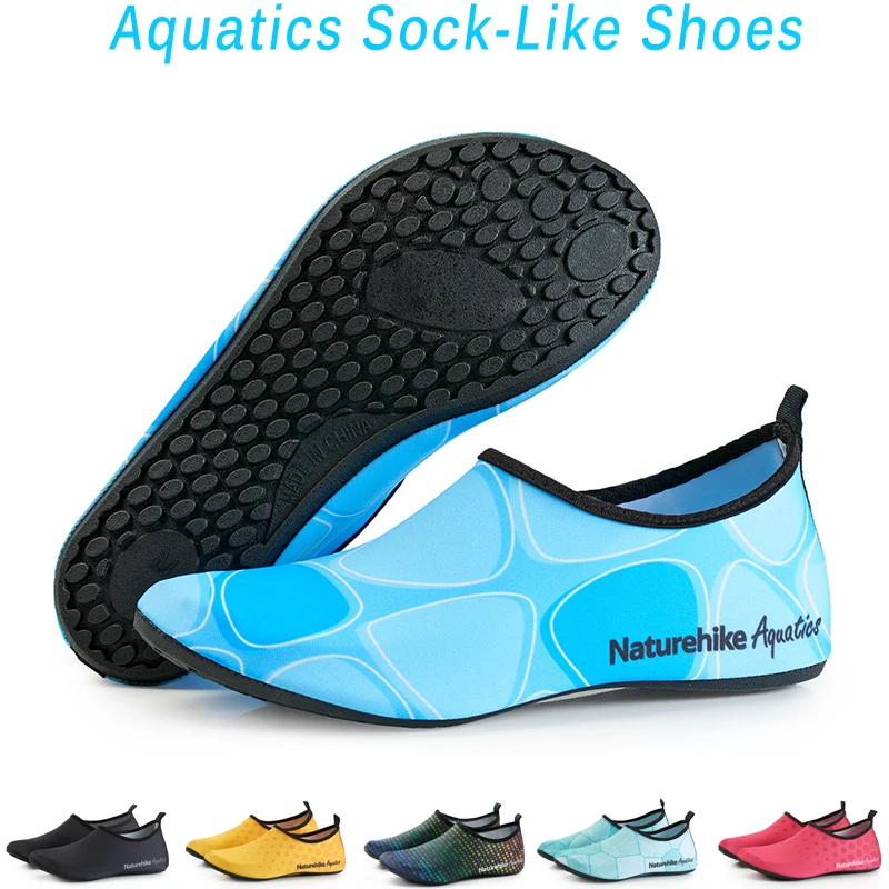 

Naturehike 2018 New Water Sports Shoes Barefoot Quick-Dry Aqua Yoga Socks Slip-On Sock-like Beach Shoes For Men Women