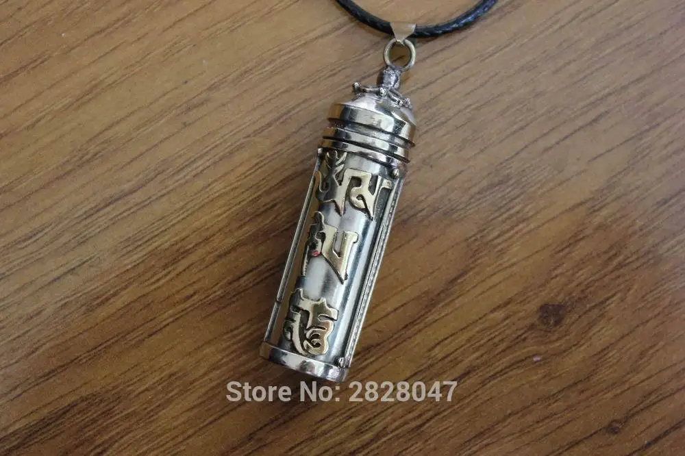 PN608 тибетские ювелирные изделия медная буддийская молитвенная коробка с шестью