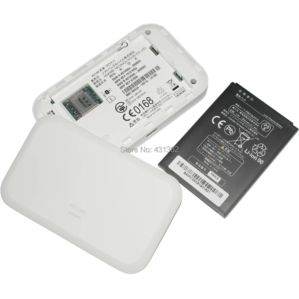112,5 Мбит/с huawei 4G Карманный LTE Wi-Fi роутера 401HW Поддержка LTE FDD B1 B4 B8 B41