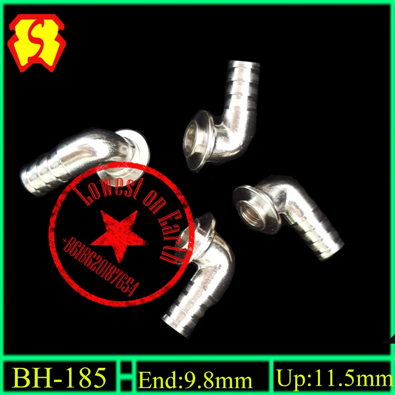 Угловой соединитель для труб бронзовый Соединитель с никелированным покрытием