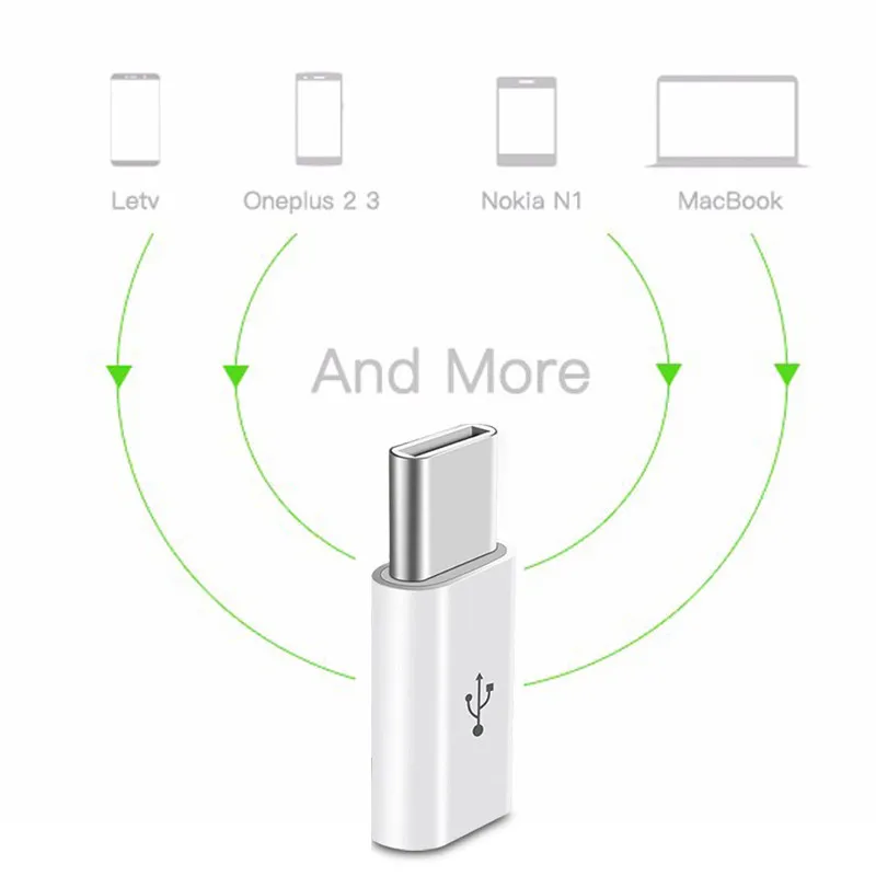 USB-C 3 1 зарядка OTG конвертер женский Micro USB к Male Type-C адаптер передачи данных для Xiaomi4C