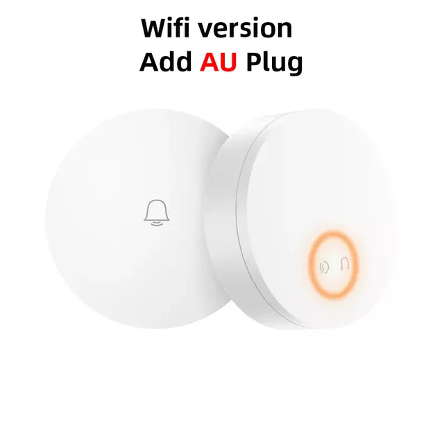 wifi add AU plug Oraginal Xiaomi Mijia Linptech wifi самогенерирующий беспроводной дверной звонок работает с приложением Mijia Функция Смарт-управления памятью - Цвет: wifi add AU plug
