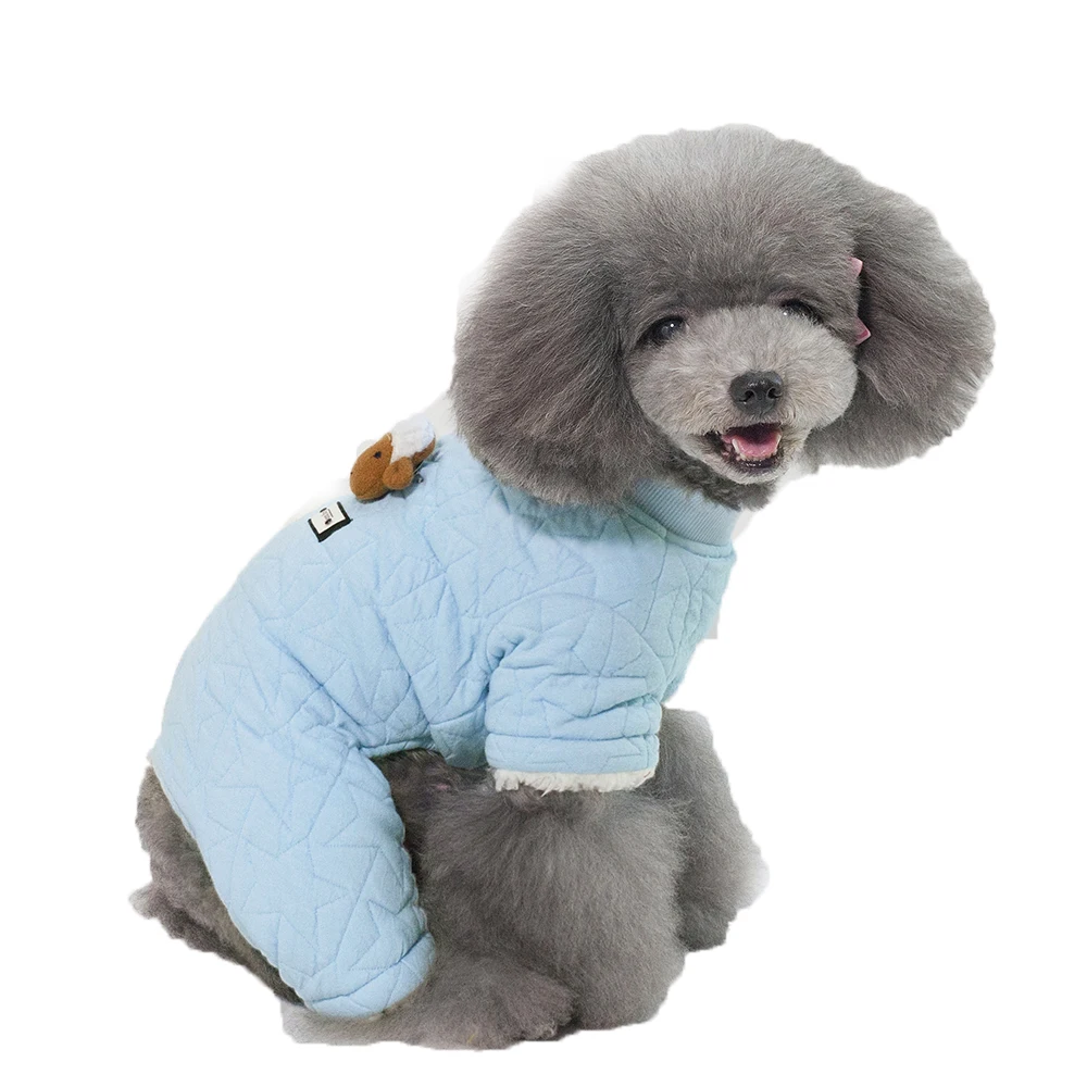 Мягкая теплая зимняя одежда для домашнего питомца куртки собак с маленькой