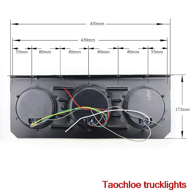 

24V 1 Pair 72Leds Trailer Taillights Truck Rear Lights Truck LED Tail Light Iron Formwork Taillight Reversing Brake Turn Lights
