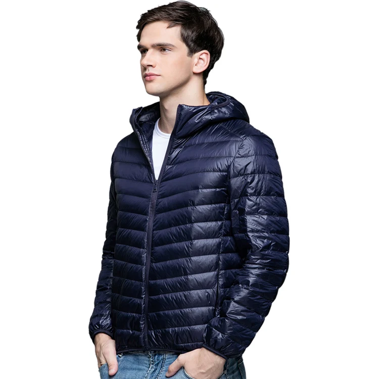Man Winter Autumn Jacket 90% White Duck Down Jackets Men Hooded Ultra Light Warm Outwear Coat Parkas Outdoors | Мужская одежда
