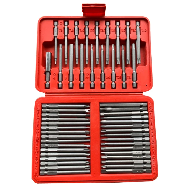 

50PC screwdriver bits set 75MM lengthened Extra long bit set hand tool kits