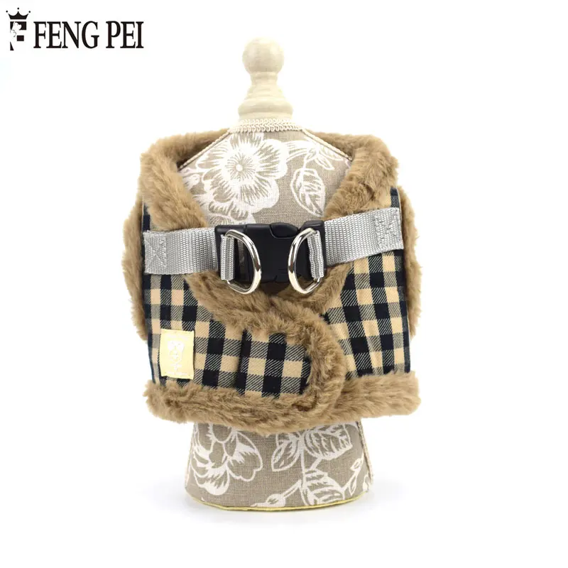 FENGPEI 1 шт. жилет для домашних животных жгут поводок Осень-Зима 3 размера 6 цветов